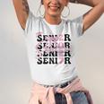 Senior 2027 Class Of 2027 Coquette Pink Bow Graduation 2027 Unisex Jersey T-Shirt