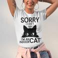 Sorry I Can't Go I'm An Indoor Cat Introvert Cats Unisex Jersey T-Shirt Sorry I Can't Go I'm An Indoor Cat Introvert Cats Unisex Jersey T-Shirt