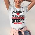 I Survived My Girlfriend's Juris Doctor Degree Graduation Unisex Jersey T-Shirt