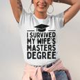 I Survived My Wife's Masters Degree Graduation Class Of 2025 Unisex Jersey T-Shirt