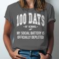 100 Days Of School Sarcastic Teacher Introvert Kid 100th Day Unisex Jersey T-Shirt 100 Days Of School Sarcastic Teacher Introvert Kid 100th Day Unisex Jersey T-Shirt