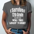 12th Grade GraduationShirt Grad Graduate Education Unisex Jersey T-Shirt