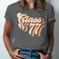 1977 Class Reunion Retro Class Of 77 High School Graduation Unisex Jersey T-Shirt