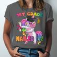 1st Grade Nailed It Flossing Unicorn Graduation Shirt Unisex Jersey T-Shirt