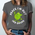 3rd Grade Graduation Promotion Peace I'm Out Last Day Unisex Jersey T-Shirt