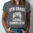 5th Grade Level Complete Gamer Class Of 2025 Graduation Unisex Jersey T-Shirt