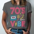 70s Retro Style Roller Skate Cassette Music Nostalgia Unisex Jersey T-Shirt