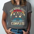 7th Grade Level Complete Gamer Class Of 2025 Graduation Boy Unisex Jersey T-Shirt