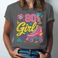 80's Girl Roller Skates Skating Eighties 1980s Nostalgia Unisex Jersey T-Shirt