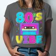 80's Vibe Retro Style Cassette Tape Nostalgia 1980s Party Unisex Jersey T-Shirt