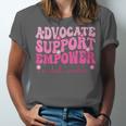 Advocate Support Empower Groovy Social Worker Graduation MSW Unisex Jersey T-Shirt