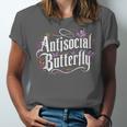 ANTISOCIAL BUTTERFLY Introvert Unisex Jersey T-Shirt
