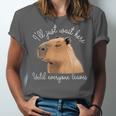 Antisocial Introvert Capybara Sarcastic Humor Unisex Jersey T-Shirt Antisocial Introvert Capybara Sarcastic Humor Unisex Jersey T-Shirt