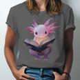 Axolotl Bookworm Reading Book Kawaii Graphic Unisex Jersey T-Shirt Axolotl Bookworm Reading Book Kawaii Graphic Unisex Jersey T-Shirt