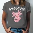 Axolovert Axolotl Humor Salamander Introvert Unisex Jersey T-Shirt