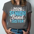 Band Senior Sister Class Of 2026 Senior Band Graduation Unisex Jersey T-Shirt