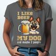 I Like Beer My Dog And Maybe 2 People Introvert Pun Unisex Jersey T-Shirt I Like Beer My Dog And Maybe 2 People Introvert Pun Unisex Jersey T-Shirt