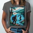 Bigfoot Sasquatch Loch Ness Monster Introvert Bruh Unisex Jersey T-Shirt