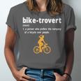 Bike-Trovert Bicycle Humor Definition Introvert Unisex Jersey T-Shirt