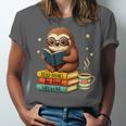 Book Lover Sloth Reading Bookish Library Read Books Be Kind Unisex Jersey T-Shirt