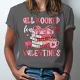 All Booked For Valentines Book Coffee Teacher Women Unisex Jersey T-Shirt