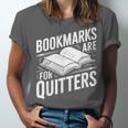 Bookmarks Quote Library Book Reader Unisex Jersey T-Shirt