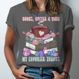 Books Coffee Yarn Lover My Favorite Things Unisex Jersey T-Shirt