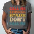 Call Me Antisocial But Please Don't Call Me Introvert Unisex Jersey T-Shirt Call Me Antisocial But Please Don't Call Me Introvert Unisex Jersey T-Shirt