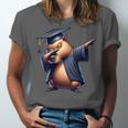 Capybara Graduation Dabbing Capy Wearing Graduate Gown Unisex Jersey T-Shirt