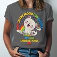 Cat Mom Loves Cats Dad Not In The Mood For People Introvert Unisex Jersey T-Shirt