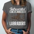 Chocolate Lab Dog Introvert Chocolate Labrador Retriever Unisex Jersey T-Shirt Chocolate Lab Dog Introvert Chocolate Labrador Retriever Unisex Jersey T-Shirt