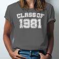 Class Of 1981 School Tee Shirt Graduation Class Party Unisex Jersey T-Shirt