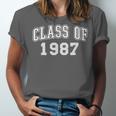 Class Of 1987 Vintage Graduation College High School Reunion Unisex Jersey T-Shirt