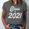 Class Of 2021 Graduation School Spirit Her Senior Class Unisex Jersey T-Shirt