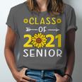 Class Of 2021 Senior Graduation Sunflower Unisex Jersey T-Shirt
