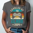 Class Of 2024 Senior Graduation Leveled Up Gamer Class 2024 Unisex Jersey T-Shirt