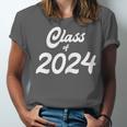 Class Of 2024 Shirt Graduation Her Women Senior Class Unisex Jersey T-Shirt