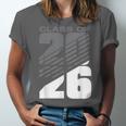 Class Of 2026 High School Senior Graduation Grey Sport Style Unisex Jersey T-Shirt