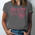 Class Of 2026 Pink Coquette Bow Cap Senior 2026 Graduation Unisex Jersey T-Shirt