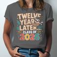 Class Of 2026 Senior Twelve Years Later Sloth Graduation Unisex Jersey T-Shirt