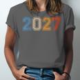 Class Of 2027 Graduate Shirts For Men Women Graduation Retro Unisex Jersey T-Shirt