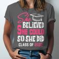 Class Of 2032 She Believed She Could Kids Graduation T-Shirt Unisex Jersey T-Shirt