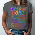Class Of 2034 Grow With Me Graduation First Day Of School Unisex Jersey T-Shirt