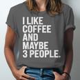 I Like Coffee Introvert Coffee Lovers Sarcastic Humor Unisex Jersey T-Shirt I Like Coffee Introvert Coffee Lovers Sarcastic Humor Unisex Jersey T-Shirt