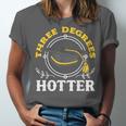 College Masters Degree Graduation Three Degrees Hotter Unisex Jersey T-Shirt