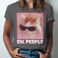 Cool Cat Meme Ew People Anti Social Introvert Cute Cat Unisex Jersey T-Shirt Cool Cat Meme Ew People Anti Social Introvert Cute Cat Unisex Jersey T-Shirt