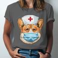 Corgi Dog Nurse RN Nursing School Graduation Unisex Jersey T-Shirt