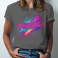 Cowabunga Retro 80s 90s Nostalgia Slang Neon Grunge Art Unisex Jersey T-Shirt