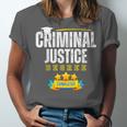 Criminal Justice Degree Graduation Senior Celebration Grad Unisex Jersey T-Shirt