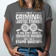 Criminal Justice Degree Graduation Criminal Justice Student Unisex Jersey T-Shirt